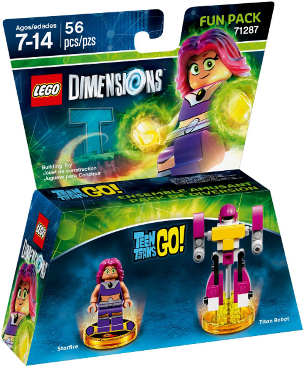 LEGO Dimensions: Старфаер (Fun Pack) 71287 — Starfire and Titan Robot (Fun Pack) — Лего Измерения