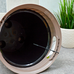 Кашпо напольное Rattan 10л D266мм с внутренним горшком 6л, французский платан