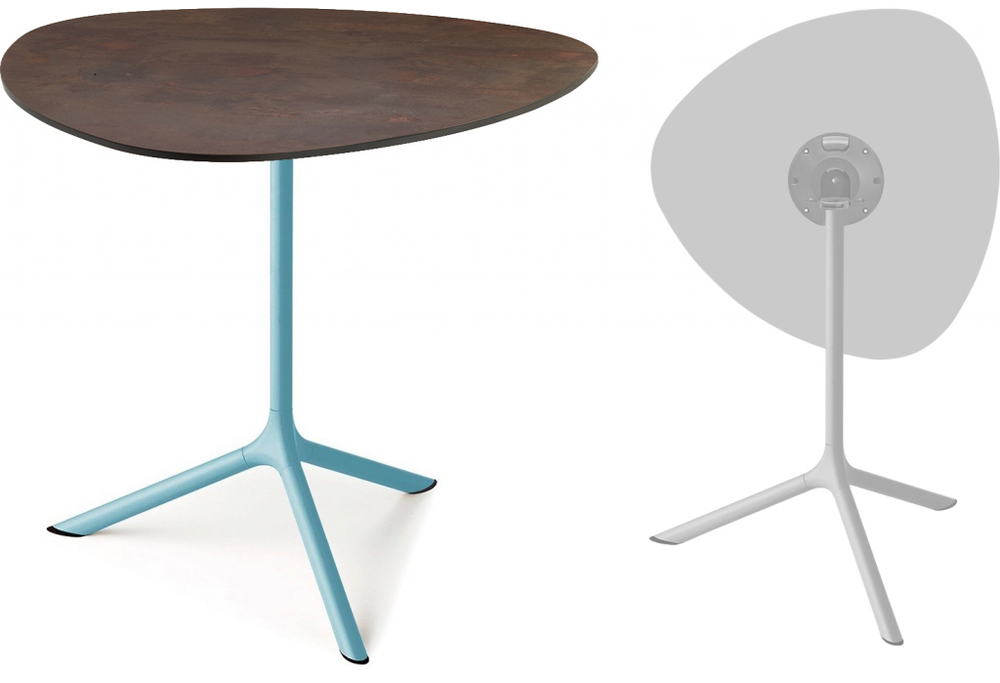 Стол ламинированный обеденный складной Scab Design Tripe Maxi Folding, голубой, кортен