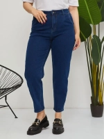 Джинсы с высокой посадкой мом фит бананы