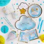 Салфетки «Детские грезы. Облако» в голубом цвете, 33 см, 6 шт