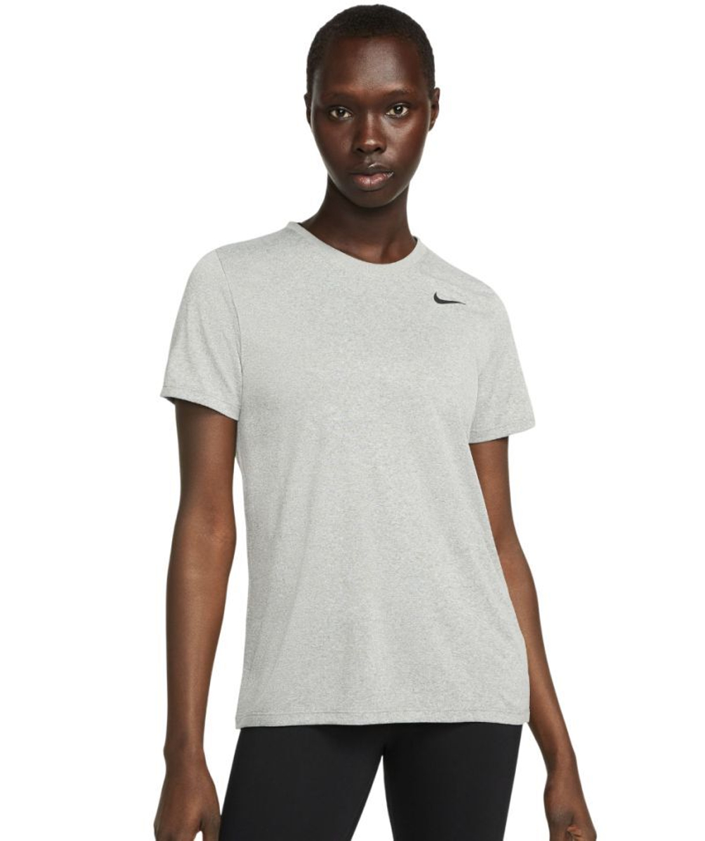 Женская футболка Nike Dri-Fit - серый/серебристый/черный