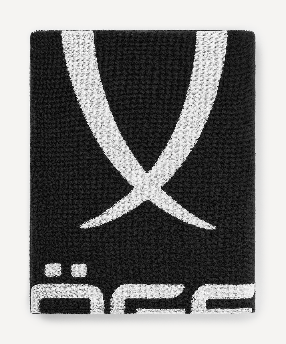 Полотенце спортивное ESSENTIAL Towel L, 70х140, черный/белый