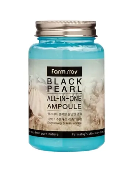FARMSTAY - СЫВОРОТКА ДЛЯ ЛИЦА С ЭКСТРАКТОМ ЖЕМЧУГА BLACK PEARL ALL-IN ONE AMPOULE, 250 ML