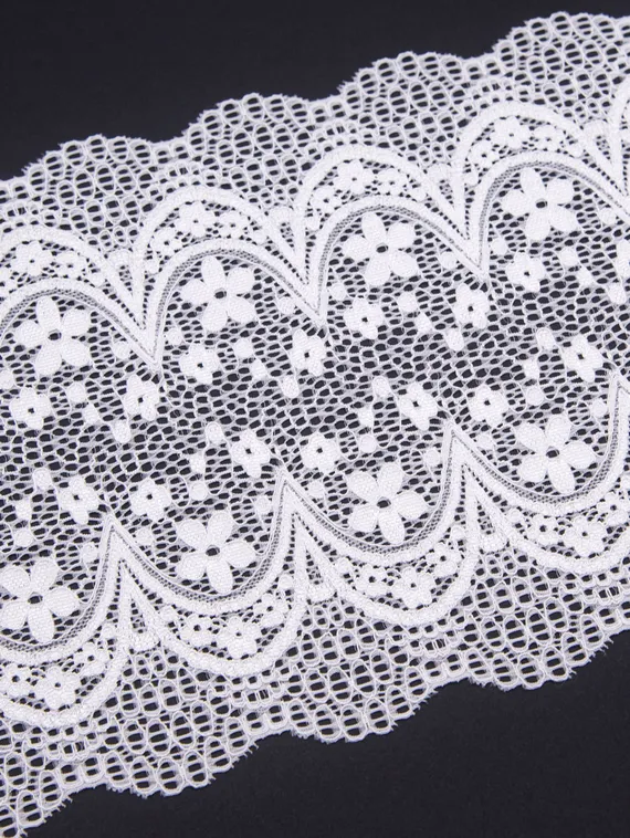 03-150 Кружево эластичное 18 см, белый