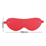 Красная маска из искусственной кожи (Цвет: красный)