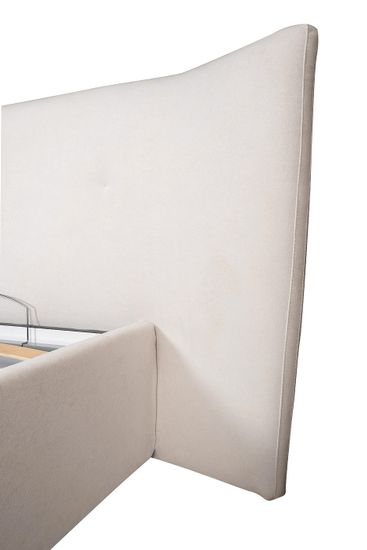 Кровать Como c подъем.мех. шенилл белый  Miss01 270*240*110