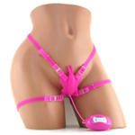 Силиконовая клиторальная бабочка Butterfly Bliss (7 режимов) (Цвет: розовый)