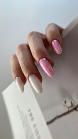 Monami Гель White Shine для моделирования ногтей белый с шиммером