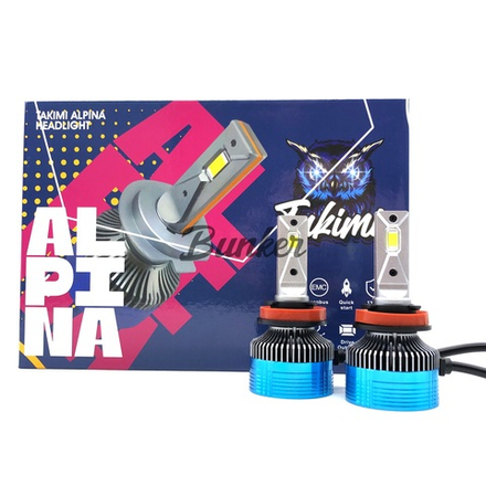 Светодиодные автомобильные LED лампы TaKiMi Alpina H11/8/9/16 5500K 12V