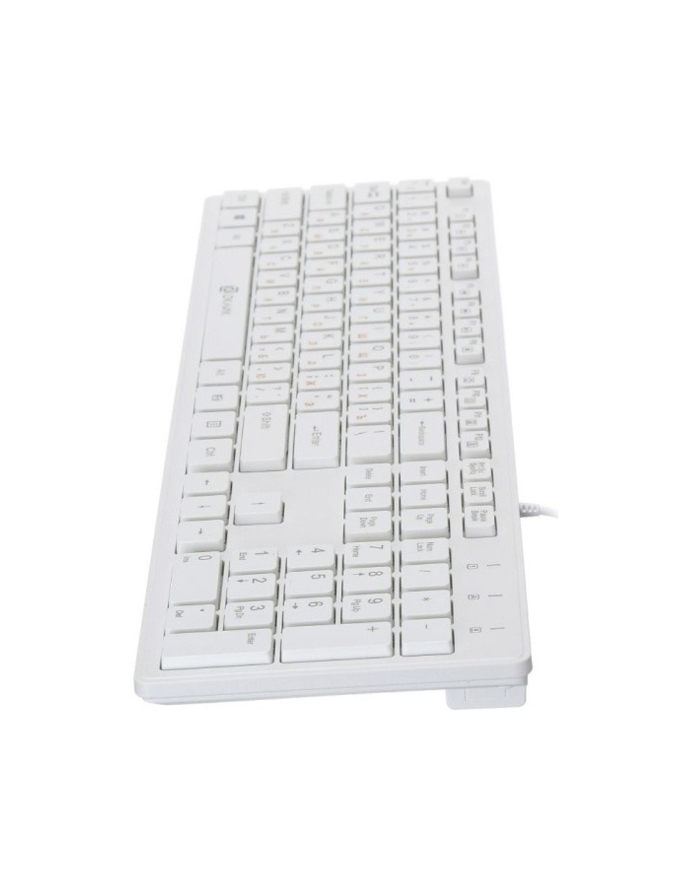 Клавиатура Oklick 500M белый USB slim Multimedia  [1061586]