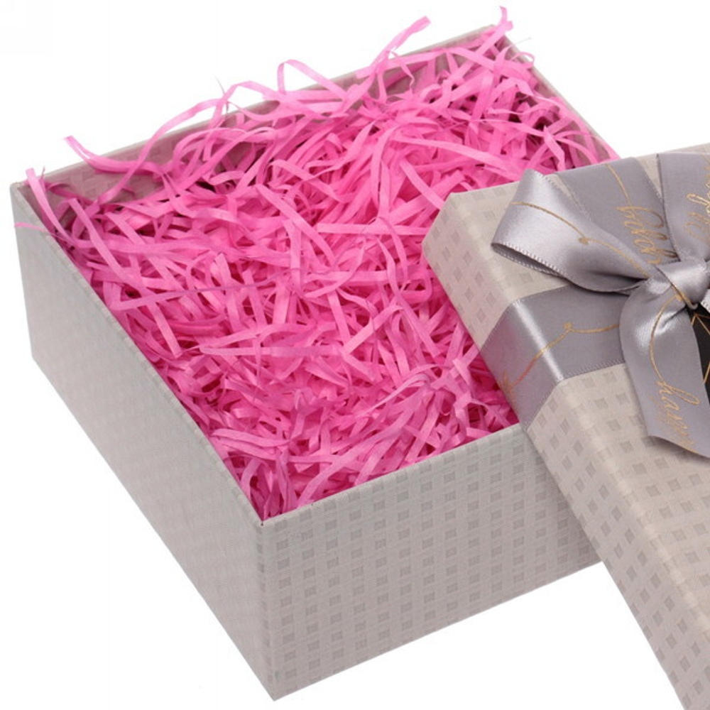 Наполнитель бумажный для подарков «Яркий праздник» 50г , фуксия