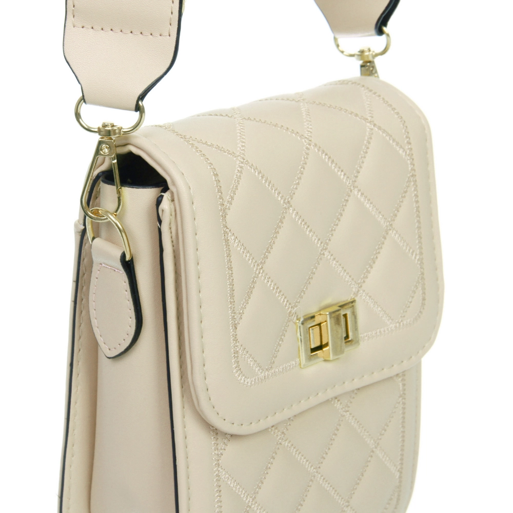 Сумка женская через плечо «Шанти», цвет молочный, 19*6,5*13*3,5см (лейбл Ultramarine)