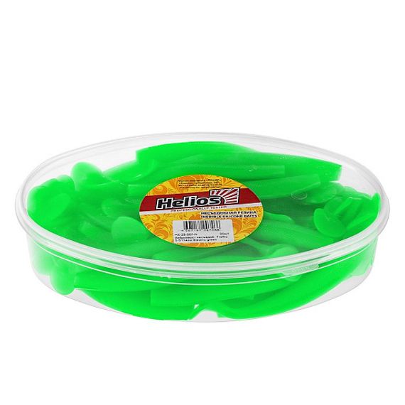 Виброхвост несъедоб. Trofey 5.5&#39;/14см Electric green 50шт. (HS-25-007-N) Helios