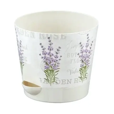 Кашпо НИКА ДЕКО D150мм 1,6л с прикорневым поливом лаванда 0,135,15х0,15м