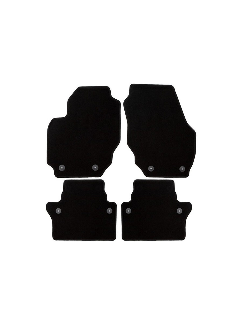Коврики в салон для VOLVO S80 АКПП 2006-2010, 2009-2013, 2013-2016, седан, 4 шт. (текстиль) KLEVER01500501200K