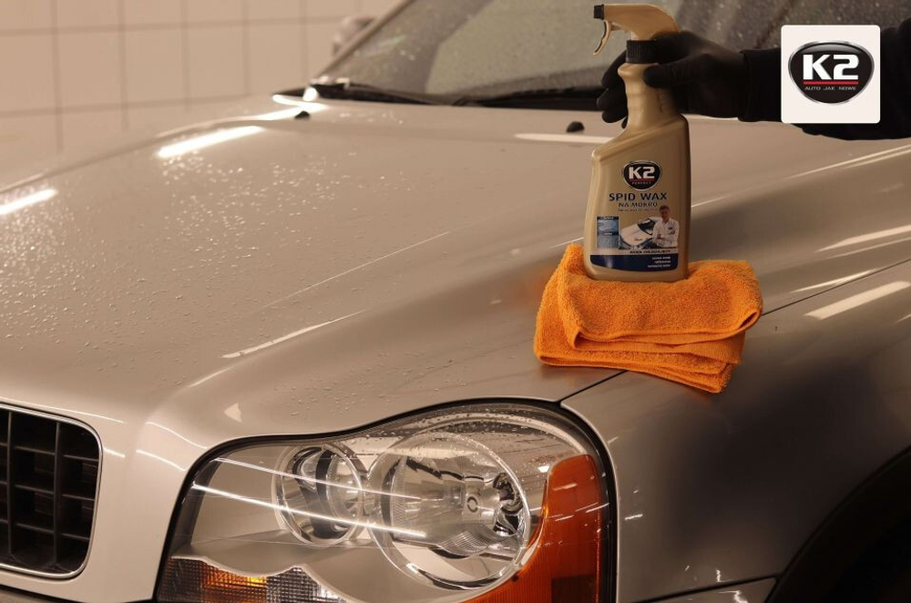 ПОЛИРОЛЬ КУЗОВА ЗАЩИТНАЯ С ВОСКОМ "К2" SPID WAX ATOM 750ML