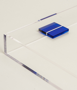 Поднос из акрила Прозрачный/Оранжевый/Синий