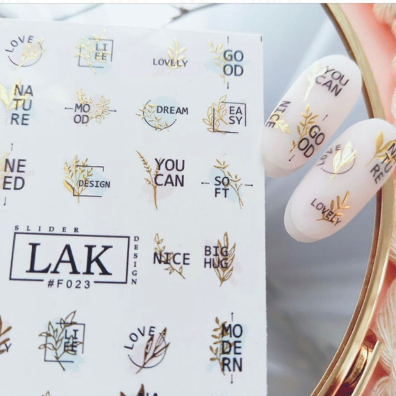 LAK слайдер-дизайн Foil #023