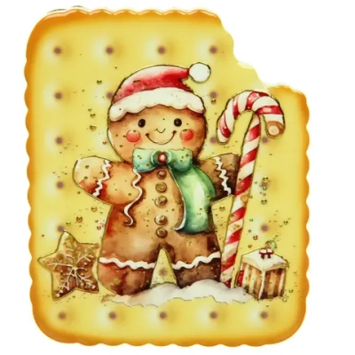 Подставка под кружку керамическая 9*10,8см «Печенька» пряничный человечек с леденцом
