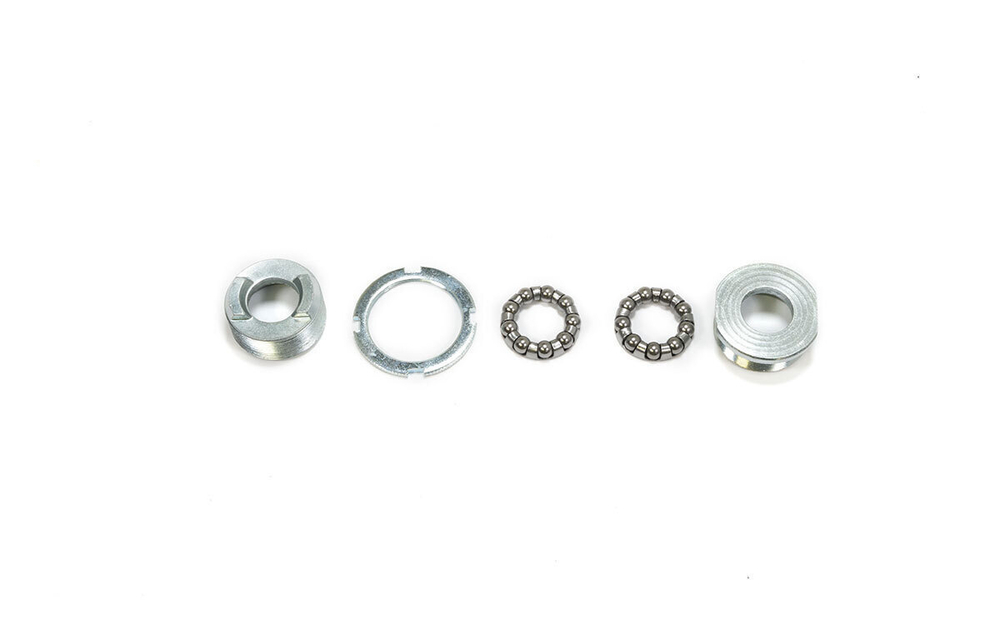 Каретка TRIX для вала под квадрат, 5 деталей, подшипники 1/4"x9-2шт, чашка 1,37"x24T-2шт, контргайка
