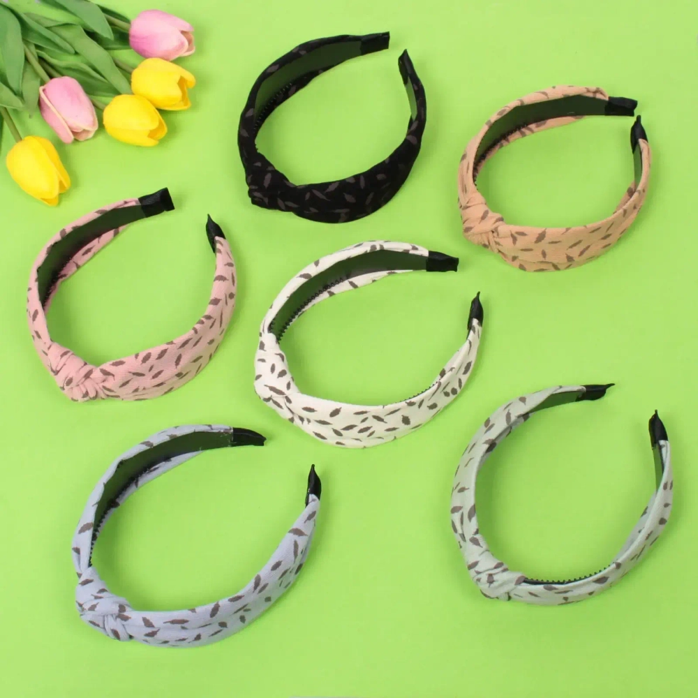 Ободок для волос «Krasotka - Esme», ширина 4см, микс 6 цветов