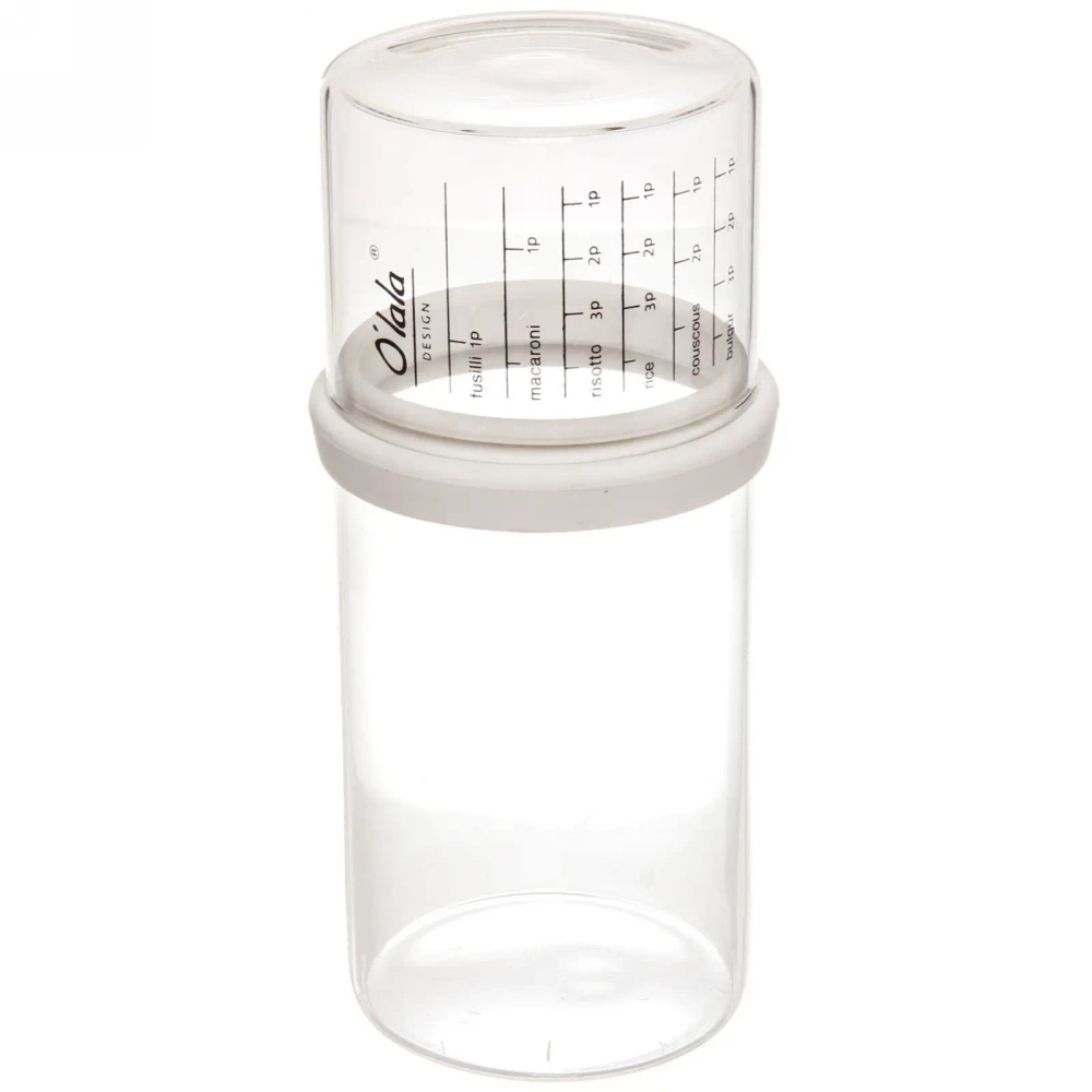 Банка для продуктов стеклянная 850мл «O'lala» с мерный стаканом