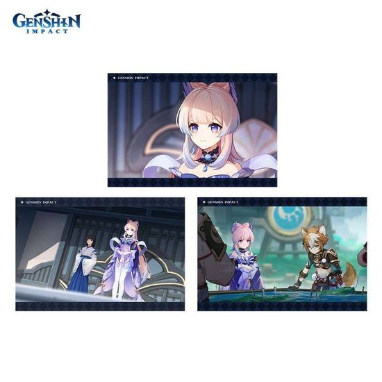 Карточки коллекционные Genshin Impact Кокоми Kokomi 3шт 6942421114369