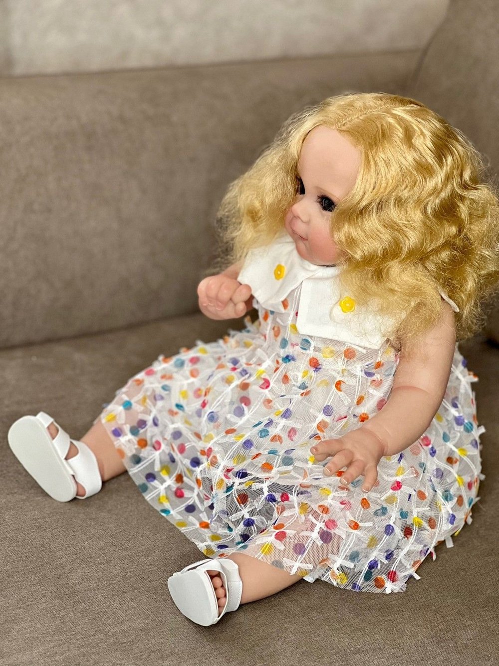 Кукла Реборн мягконабивная 60см в пакете (FA-030A1)