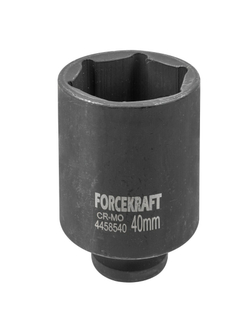 Головка ударная глубокая 1/2'', 40мм (6гр.) FORCEKRAFT FK-4458540