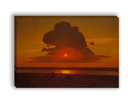 "Красный закат на Днепре", Куинджи А. И., картина для интерьера (репродукция)