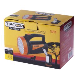 Светодиодный фонарь Трофи TSP19 прожекторный аккумуляторный со встроенным светильником | Прожекторные фонари