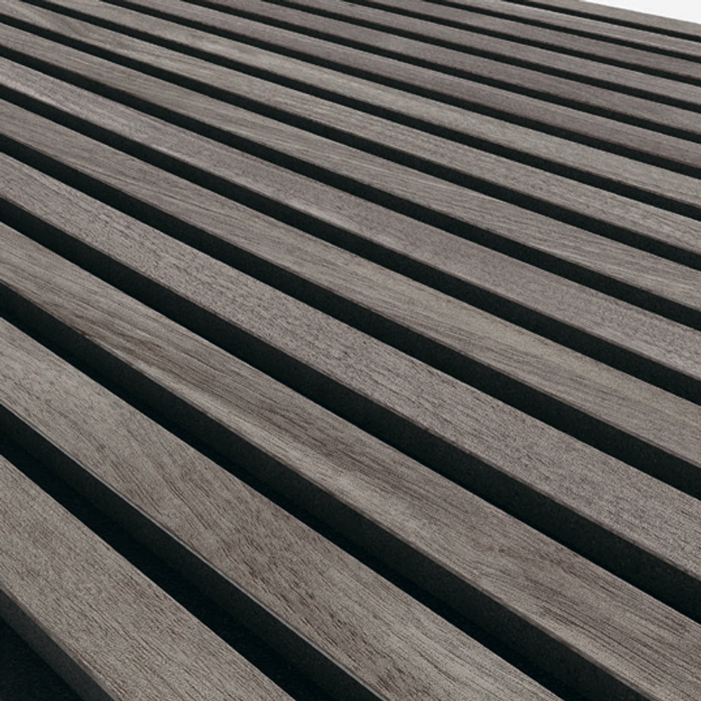 Акустическая панель РП 35 мм Серый дуб (комплект из двух штук), 278x60 см