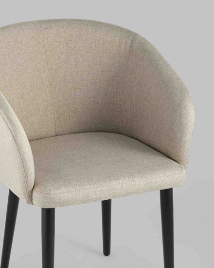 Кресло Ральф рогожка бежевый