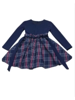 Платье для девочки клетка.