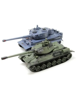 Радиоуправляемый танковый бой Zegan Т34 и Tiger масштаб 1:28 RTR 99824RU