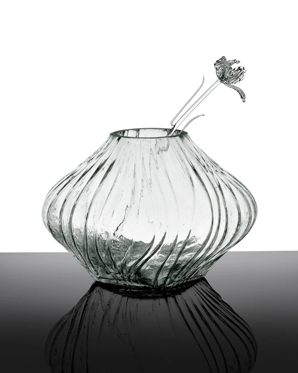 Ваза Serax °04 transparent Josephine, со стеклянной трубочкой