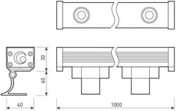 Настенный прожектор Arlight Line wallwasher 023624