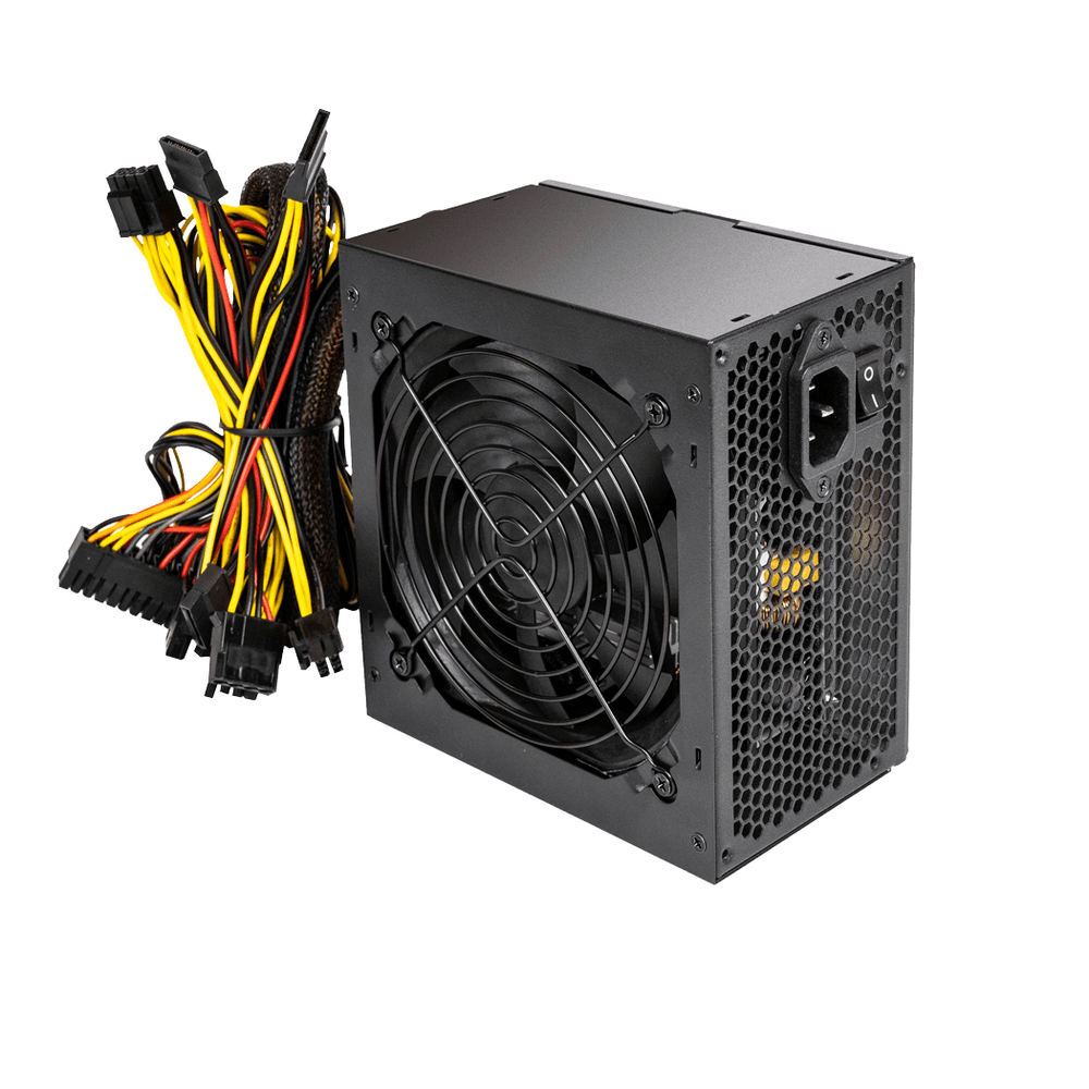 Блок питания PCCooler  600W, HW600-NP, Non Modular, 80+, КПД ≥80%, ATX, Fan 120mm, Черный, HW600-NP