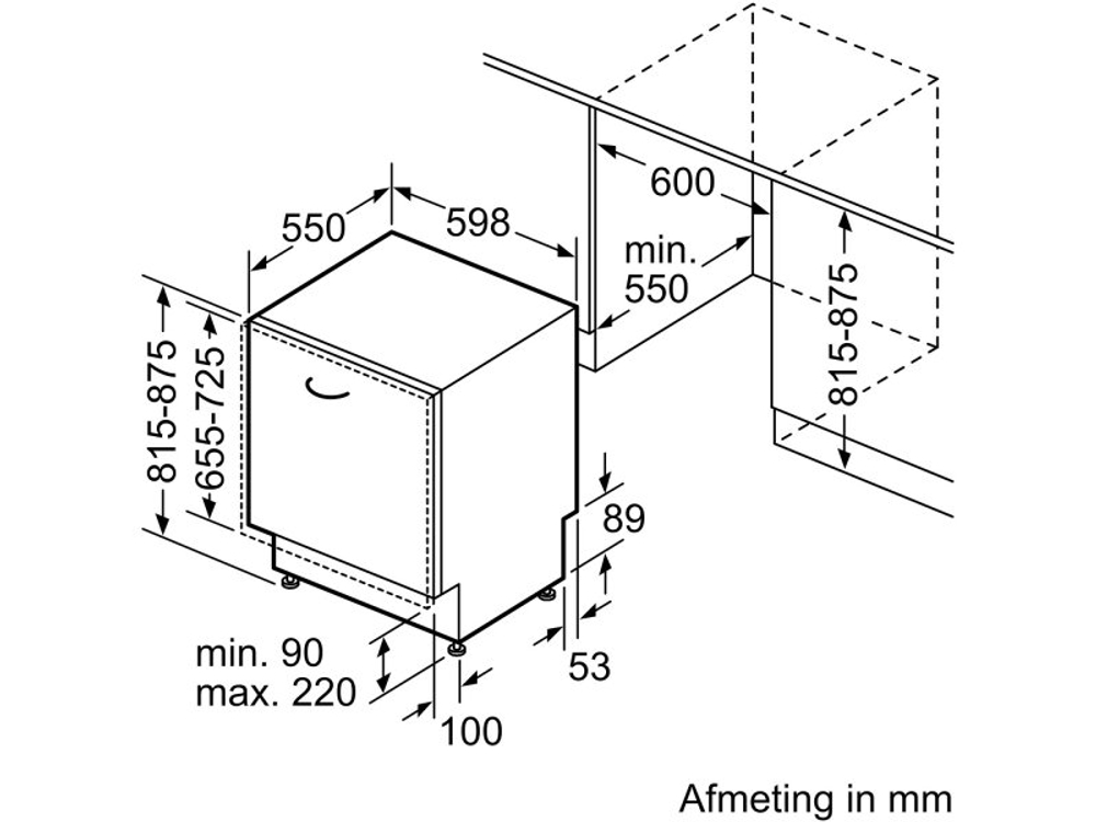 Встраиваемая посудомоечная машина Bosch SMD6ECX12E