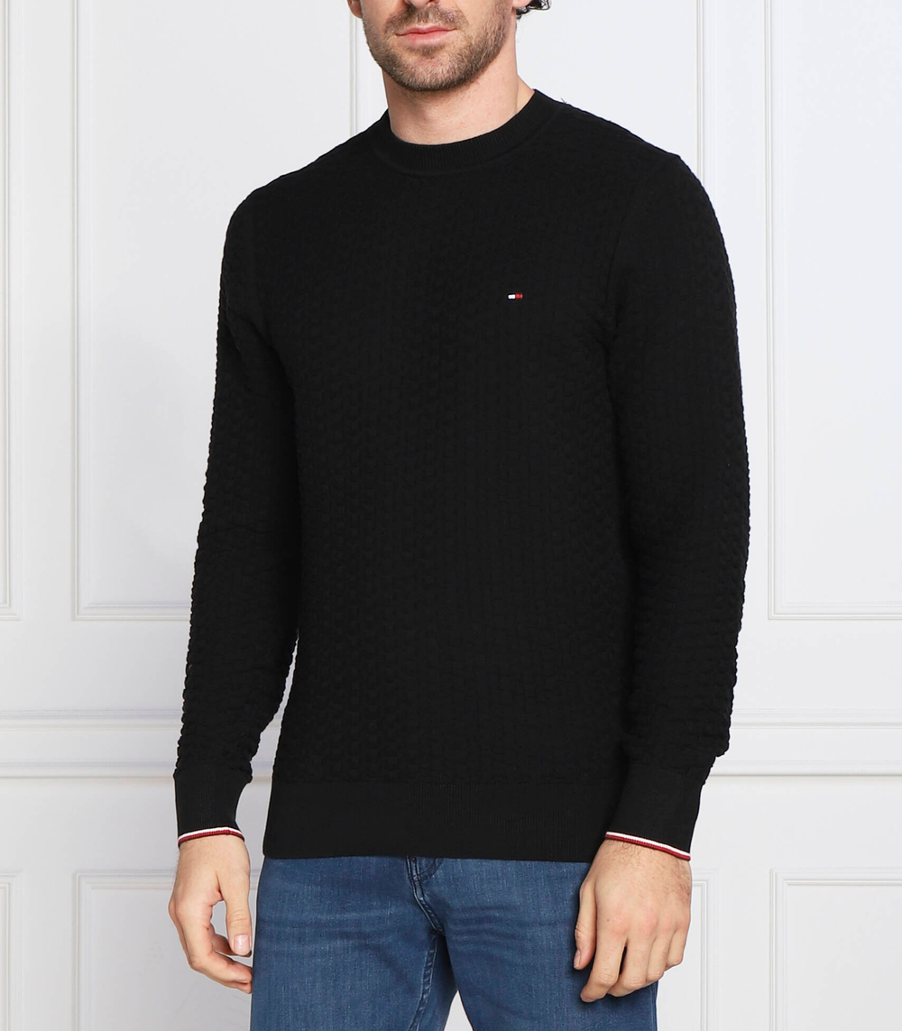 свитер exaggerated Tommy Hilfiger - черный(MW0MW28111)
