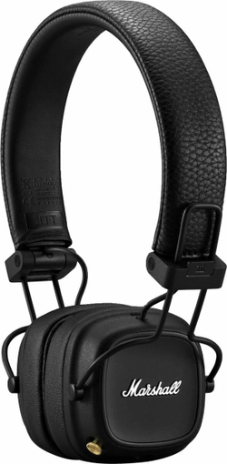 Наушники Marshall Major IV, Bluetooth 5.0, шумоподавление, чёрные