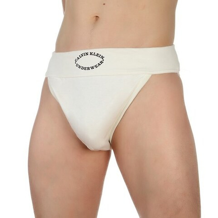 Мужские трусы танга белые Calvin Klein