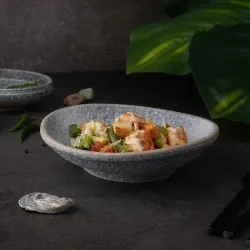 Салатник 450 мл 19,5*17,5 см h5/4,3 см Side Up Stone Untouched Taiga P.L. Proff Cuisine [6]