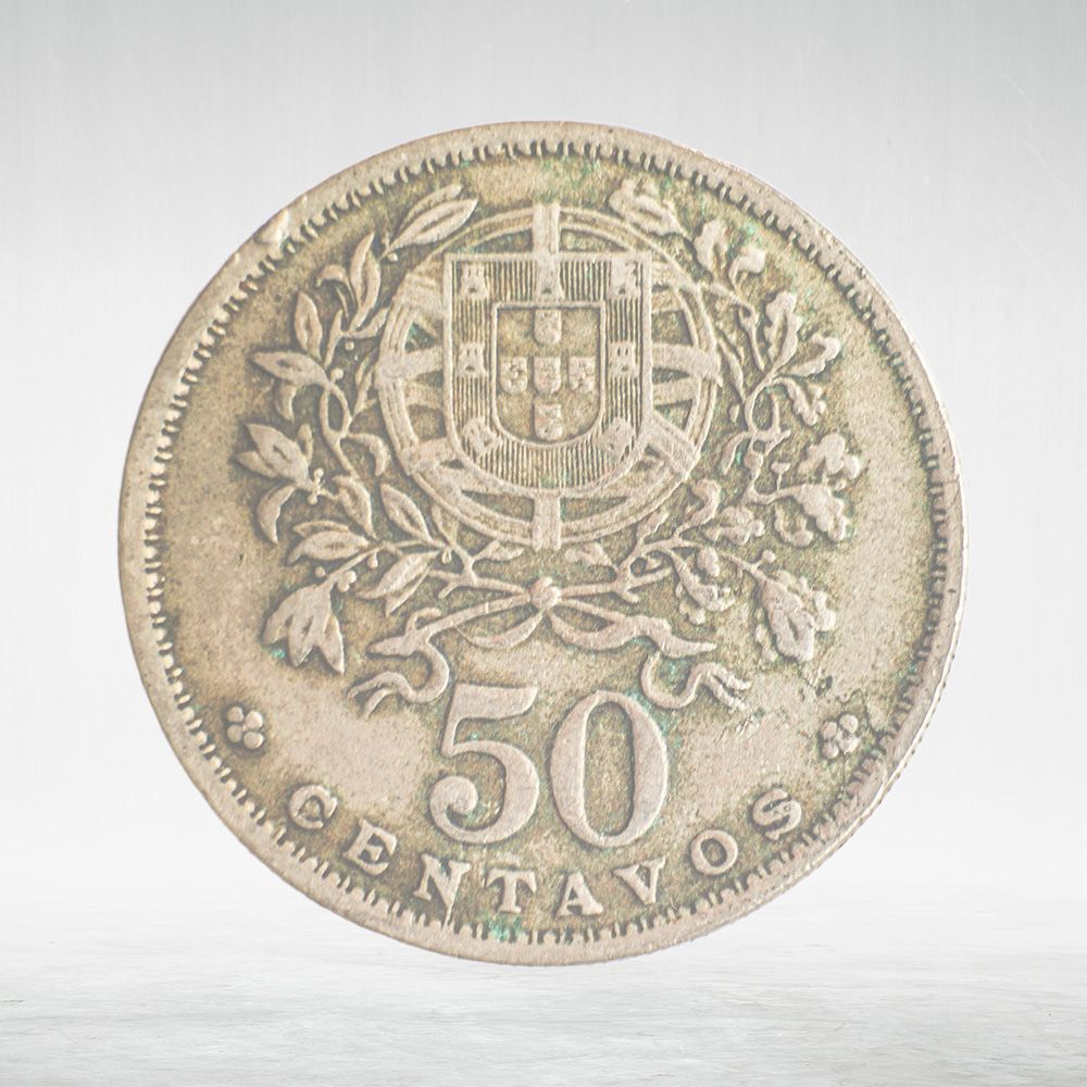 Portugal, 50 Centavos, 1953, VF