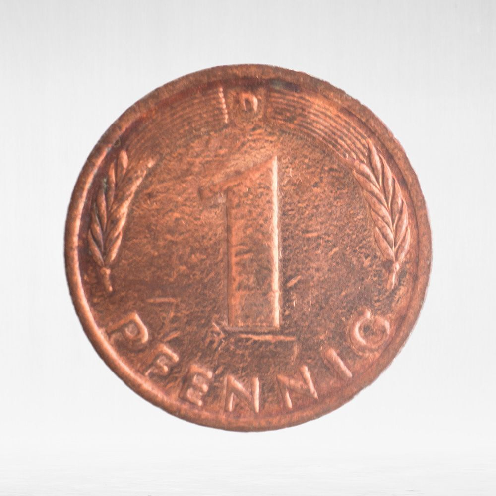 Germany, 1 Pfennig, 1976, (Munich Mint - "D"), VF