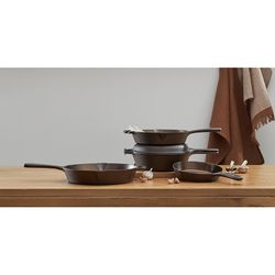 Сковорода чугунная Brasen с масляной полировкой, Ø21 см