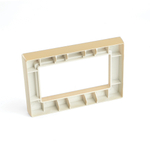 Рамка 2-местная (без перемычки), пластик, STEKKER, PFR00-7012-08, серия Катрин, золото 50044