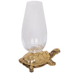 Ваза для цветов Черепаха Бронза