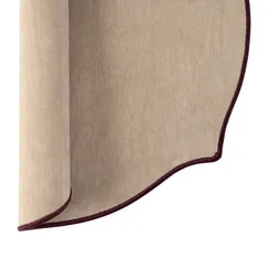 Салфетка сервировочная etica, D38 см, бежево-розовая